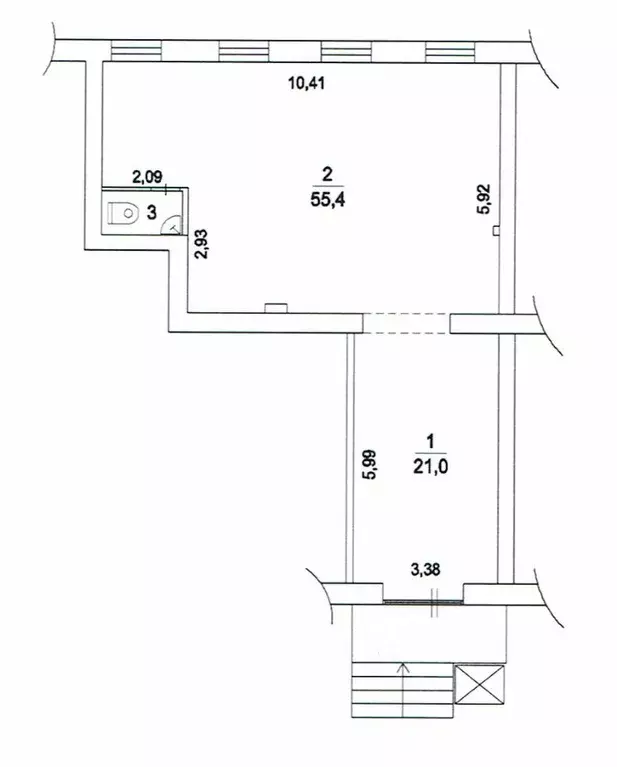 Торговая площадь в Московская область, Химки Московская ул., 1 (80 м) - Фото 2