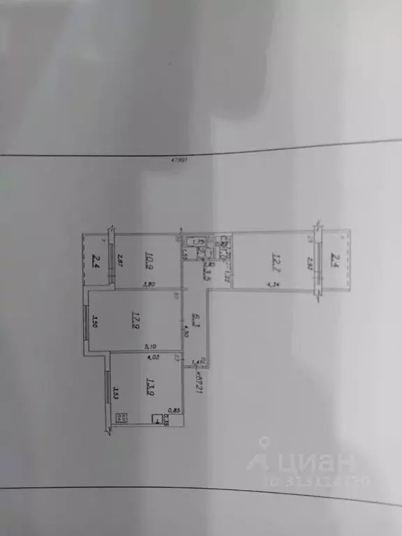 3-к кв. Самарская область, Самара ул. Егорова, 8 (69.0 м) - Фото 1