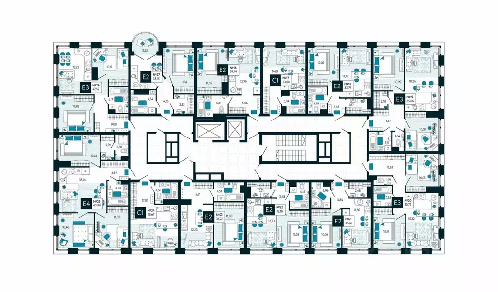 Студия Тульская область, Тула ул. Чмутова, 158Д (23.0 м) - Фото 2