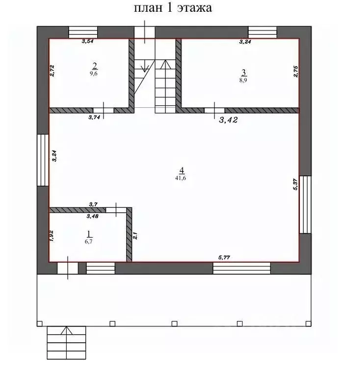 Дом в Тульская область, Плавск ул. Дуничева, 6 (190 м) - Фото 2