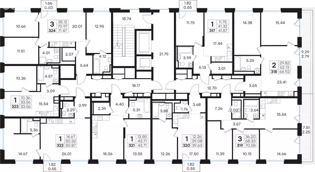 3-комнатная квартира: Нижний Новгород, Нижегородский район (70.58 м) - Фото 1