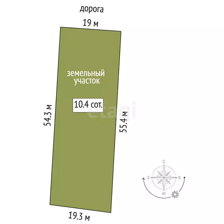 Участок в Тюмень, СНТ Большое Царёво-1, Садовая улица (10.44 м) - Фото 0