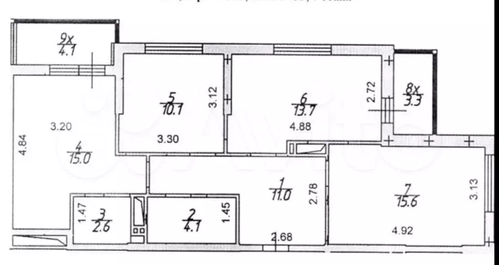 3-к. квартира, 80 м, 7/24 эт. - Фото 0