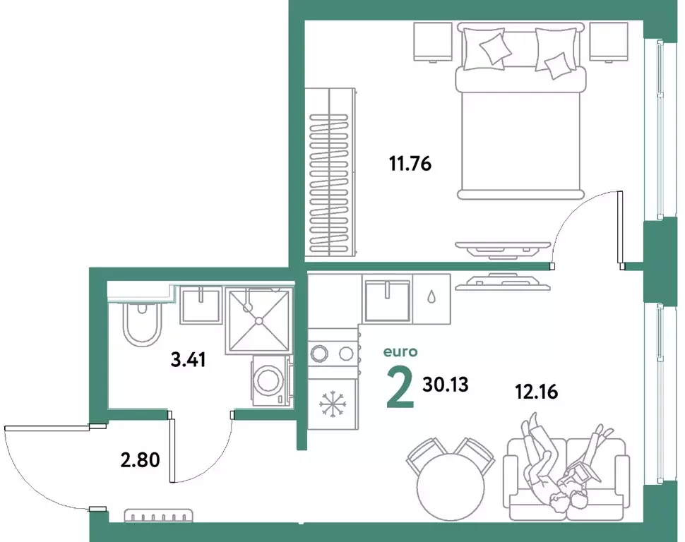2-к кв. Свердловская область, Екатеринбург муниципальное образование, ... - Фото 1