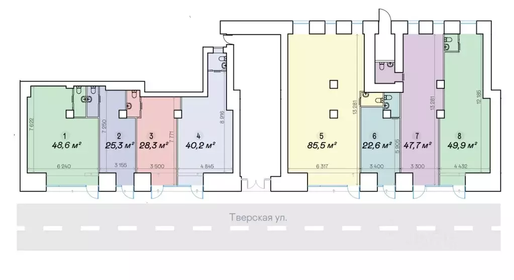 Помещение свободного назначения в Москва Тверская ул., 9 (25 м) - Фото 2
