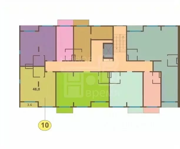 3-к кв. Московская область, Видное Белокаменное ш., 5Вк1 (48.0 м) - Фото 2