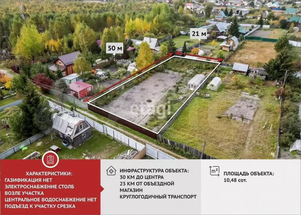 Участок 10,5 сот. (СНТ, ДНП) - Фото 0