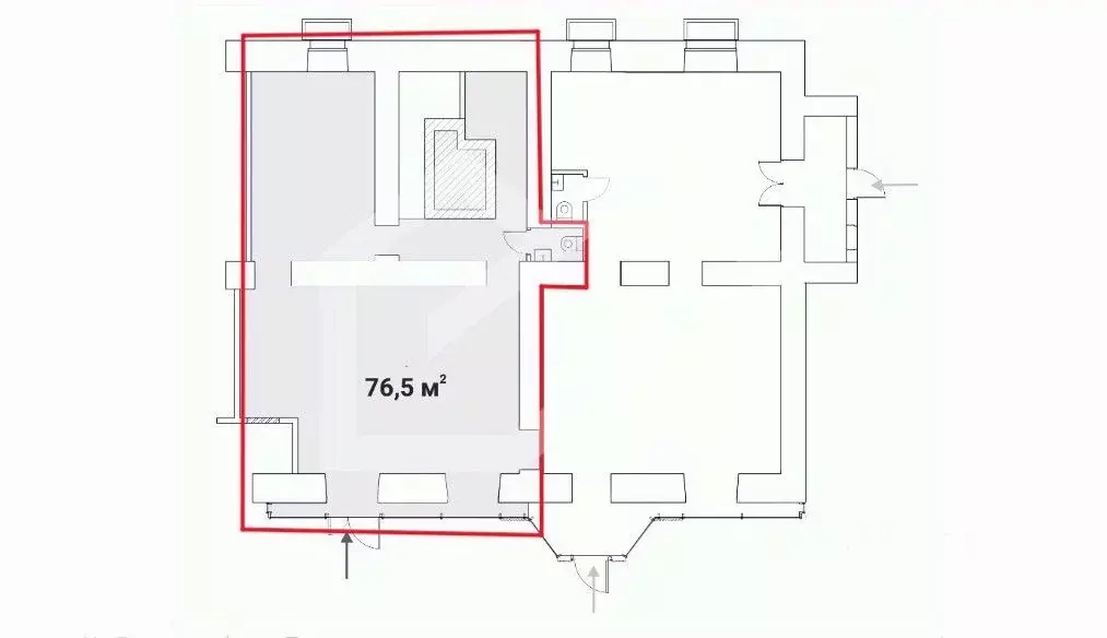 Помещение свободного назначения в Москва Брянская ул., 12 (77 м) - Фото 2