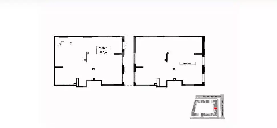 Торговая площадь в Москва Прокшино жилой комплекс (127 м) - Фото 2