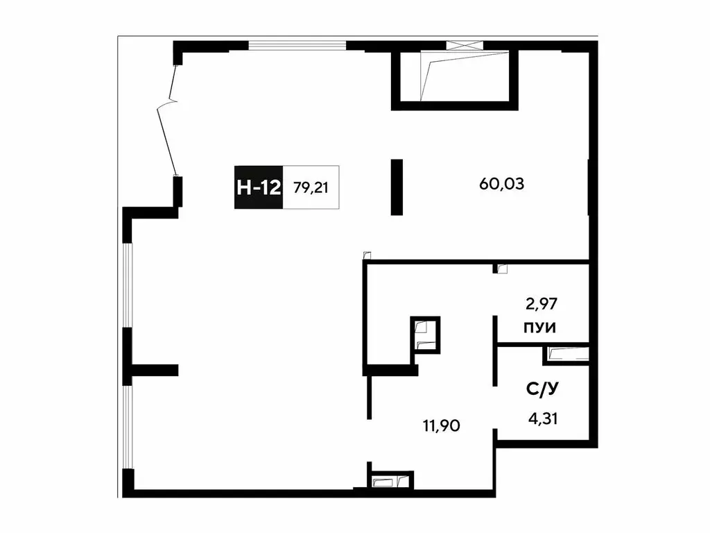 Офис (79.21 м) - Фото 1