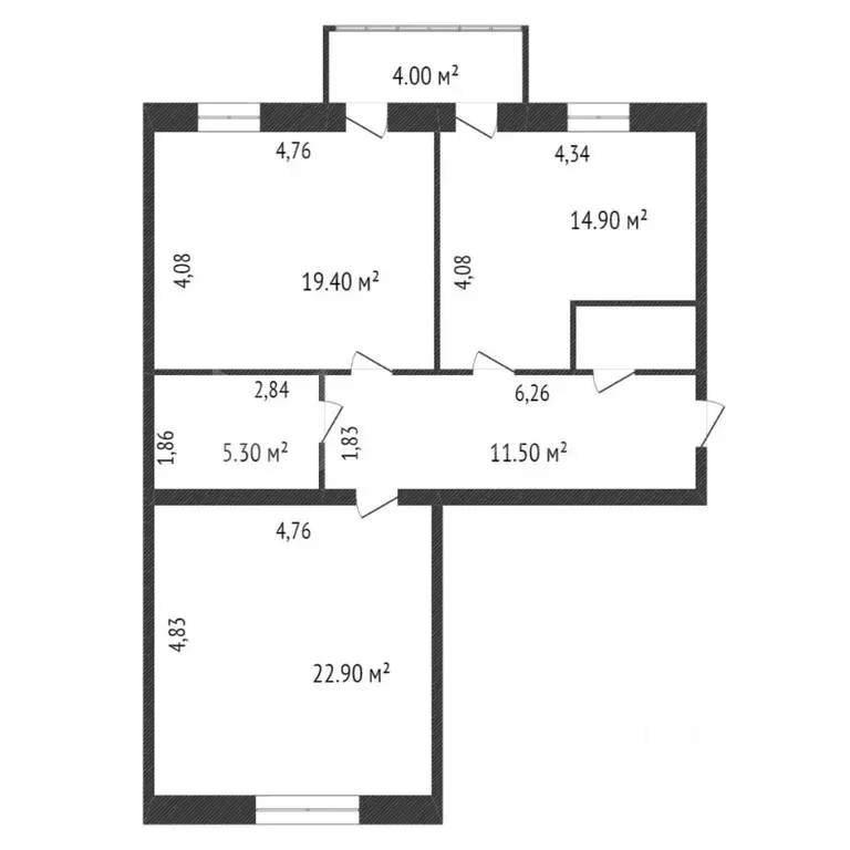 2-к кв. Тюменская область, Тюмень ул. Тимофея Чаркова, 81к2 (73.0 м) - Фото 1