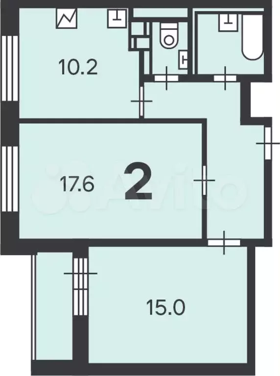 Аукцион: 2-к. квартира, 56 м, 11/22 эт. - Фото 0