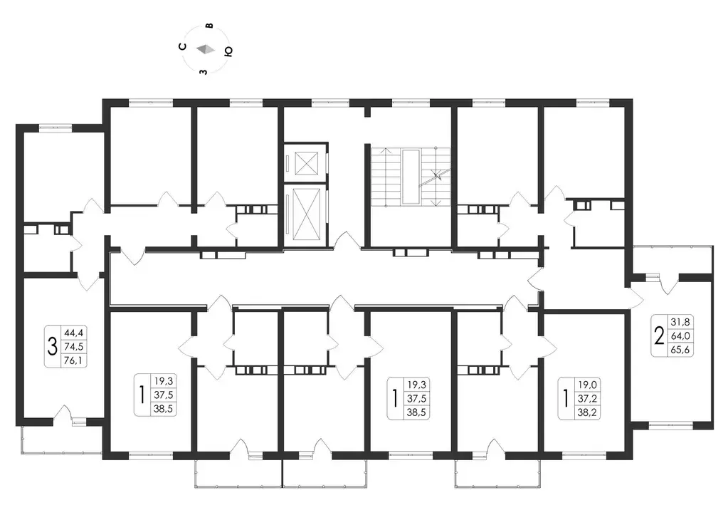 2-к кв. Воронежская область, Новоусманский район, пос. Отрадное ул. ... - Фото 2
