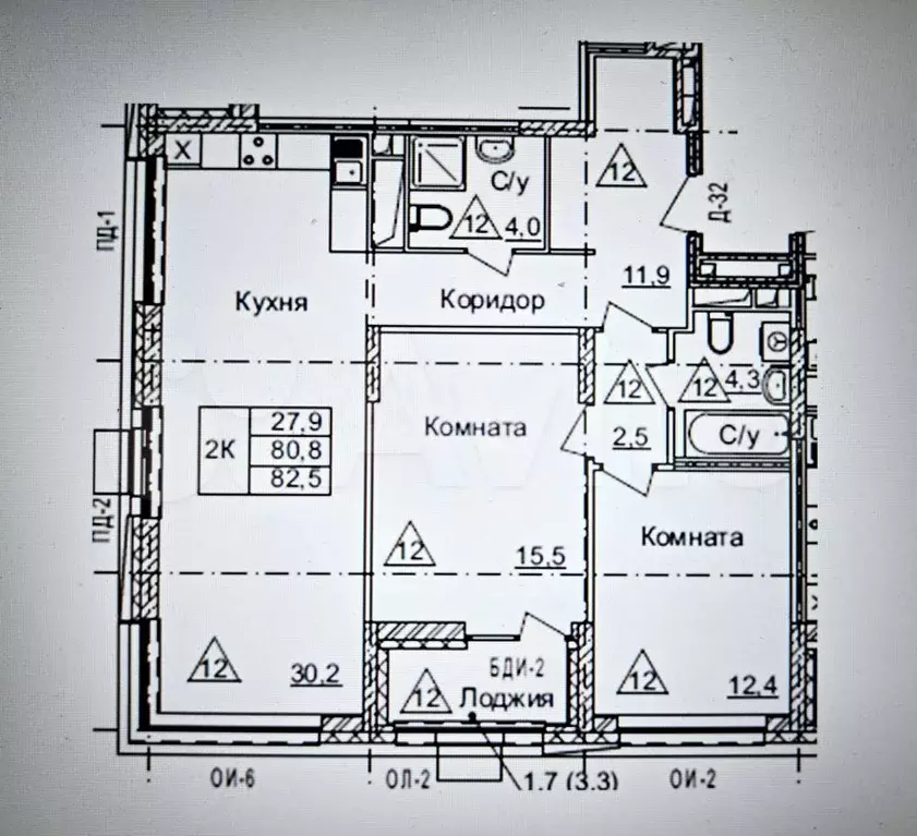 3-к. квартира, 84,1 м, 10/17 эт. - Фото 0