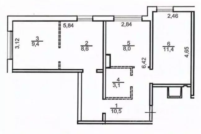 3-к кв. Тверская область, Тверь ул. Левитана, 97А (51.0 м) - Фото 1