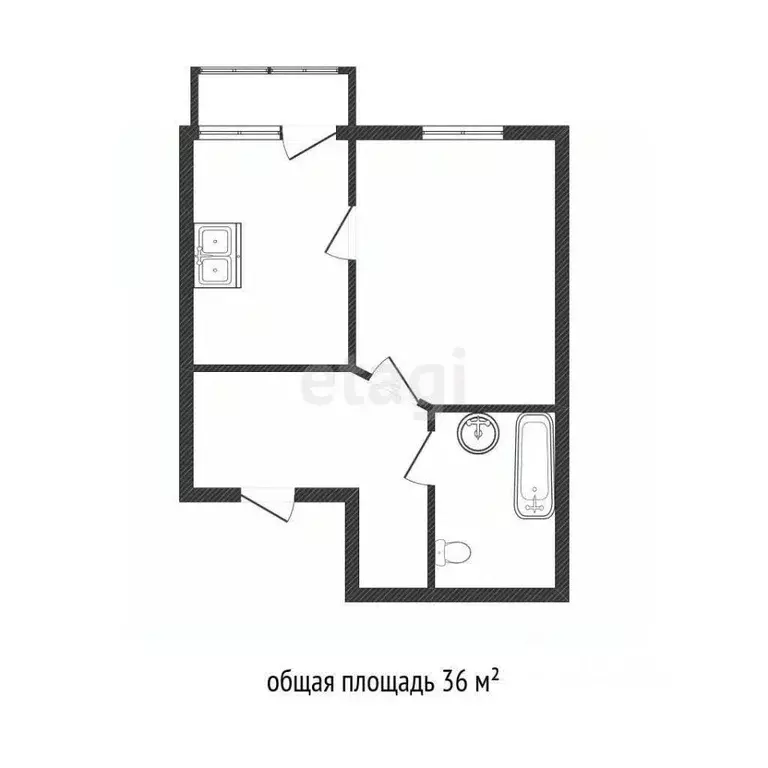 1-к кв. Костромская область, Кострома Венеция мкр, 54 (32.0 м) - Фото 1