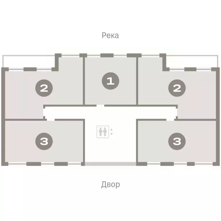 Студия Тюменская область, Тюмень ул. Краснооктябрьская, 4к4 (44.28 м) - Фото 1