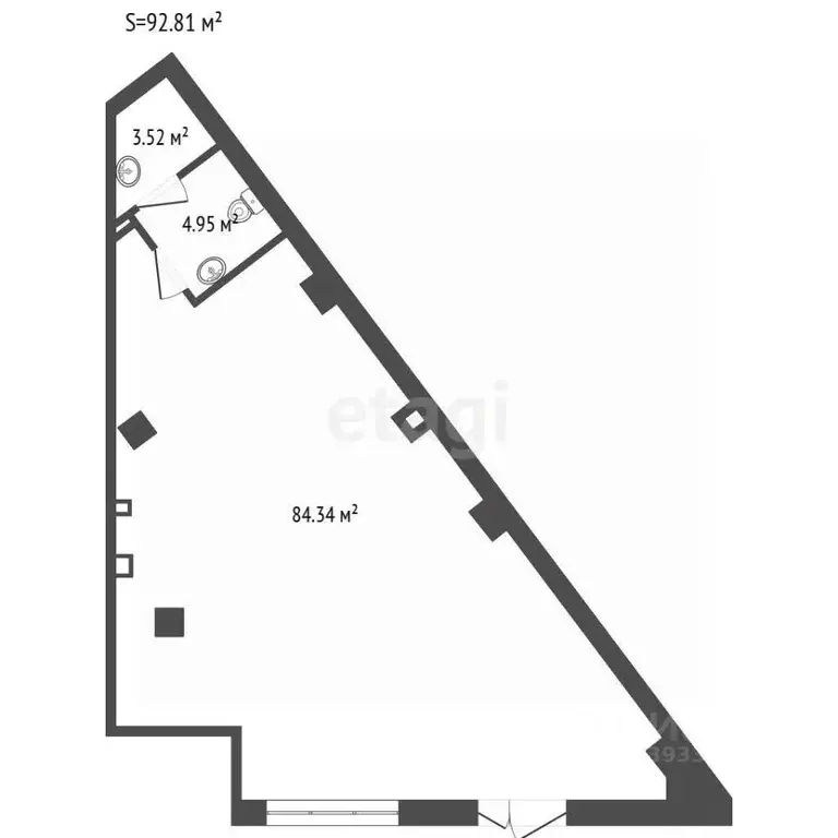 Помещение свободного назначения в Тюменская область, Тюмень ул. ... - Фото 2
