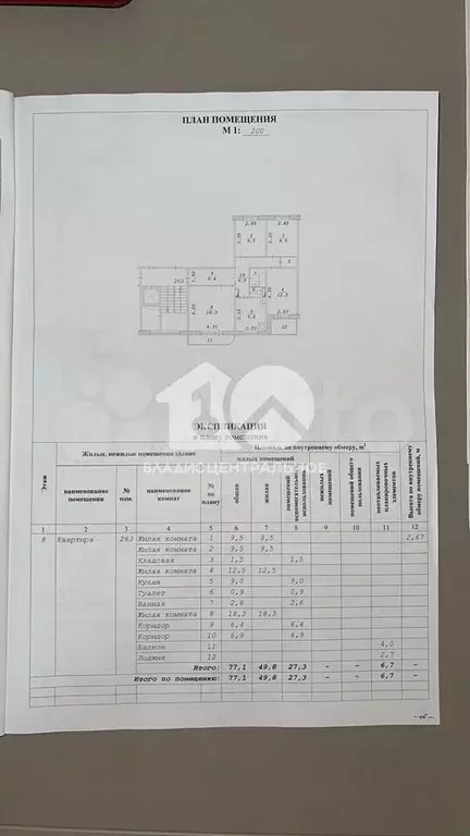 4-к. квартира, 78 м, 8/9 эт. - Фото 0