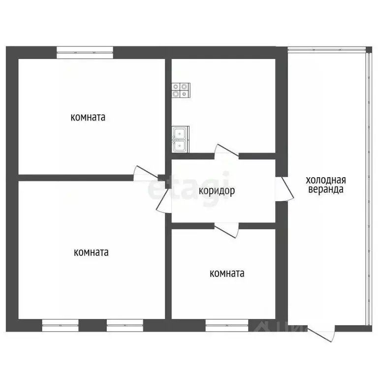 Дом в Кемеровская область, Прокопьевск Кольцевая ул., 13А (66 м) - Фото 2