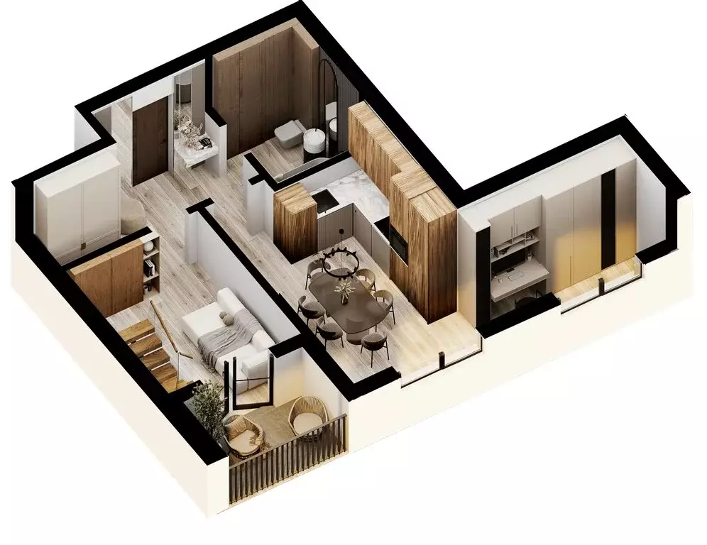 1-комнатная квартира: Светлогорск, Калининградский проспект, 70Е (64 ... - Фото 0