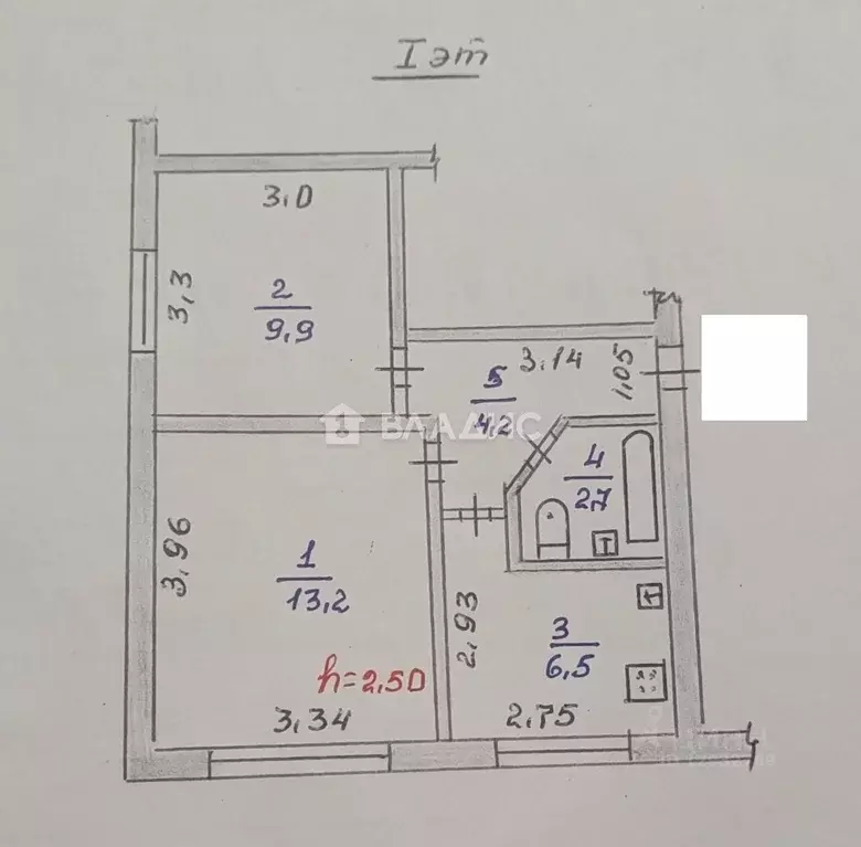 2-к кв. Пензенская область, Пензенский район, Засечный сельсовет, с. ... - Фото 2