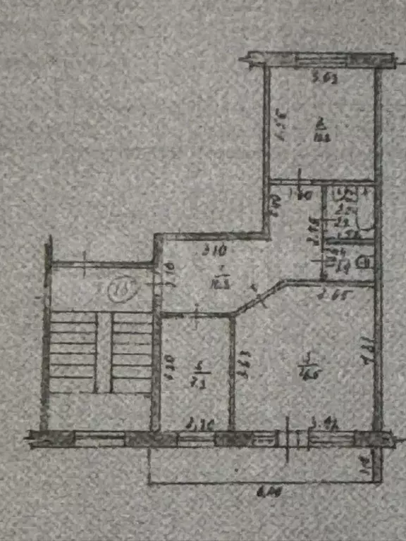 2-к. квартира, 50 м, 2/3 эт. - Фото 0
