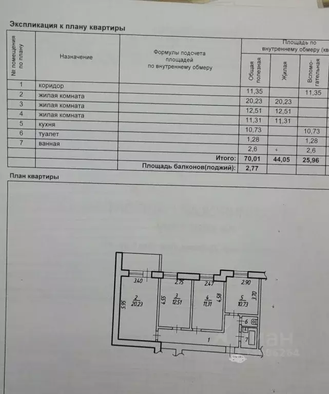 3-к кв. Белгородская область, Старый Оскол Дубрава мкр, 1 кв-л, 11 ... - Фото 1