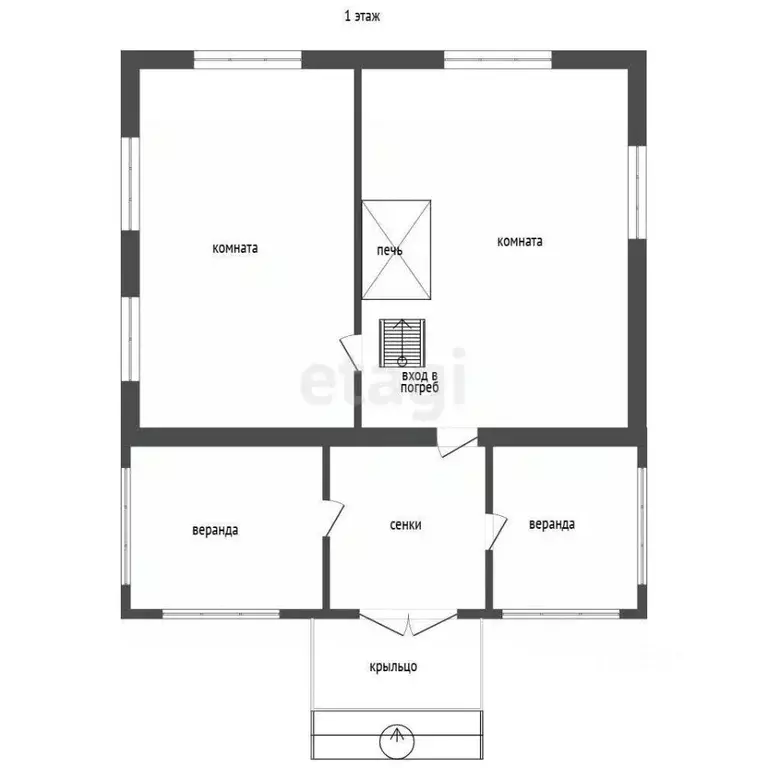 Дом в Тюменская область, Тюмень ул. Стрелецкая (54 м) - Фото 1