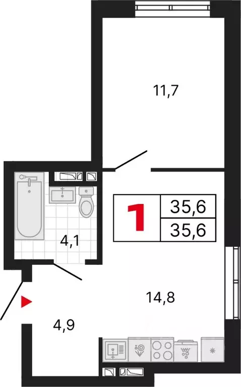 1-к кв. Свердловская область, Екатеринбург ул. Владимира Высоцкого, ... - Фото 0