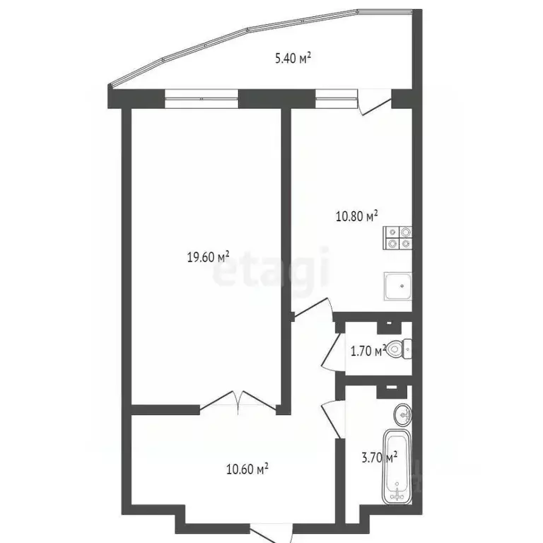 1-к кв. Саха (Якутия), Якутск ул. Дзержинского, 11 (39.8 м) - Фото 1