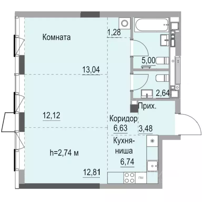 Студия Удмуртия, Ижевск ул. Лихвинцева, 17 (65.2 м) - Фото 0