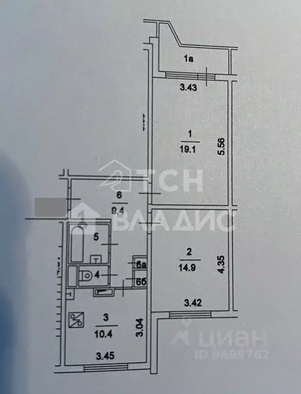 2-к кв. Москва Ярославское ш., 118К3 (58.3 м) - Фото 2