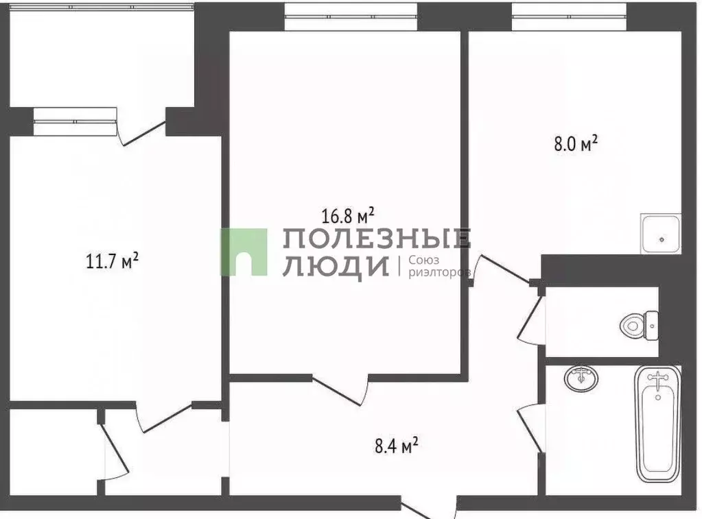 2-к кв. Красноярский край, Красноярск ул. Энергетиков, 20 (50.0 м) - Фото 2