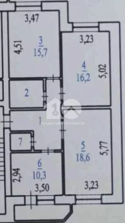 3-к кв. Новосибирская область, Бердск Новосибирская ул., 3 (75.7 м) - Фото 2
