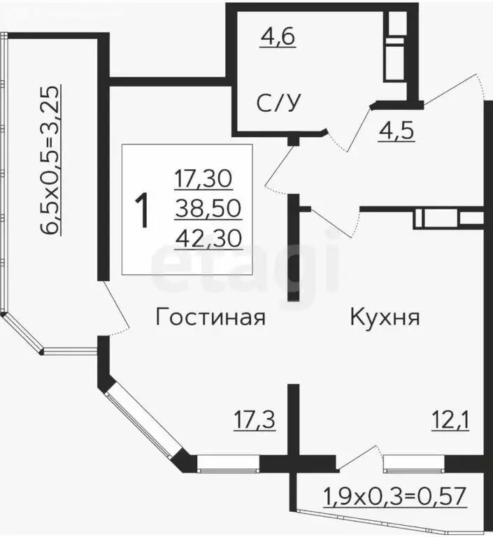 2-комнатная квартира: Краснодар, жилой комплекс Зеленодар, улица ... - Фото 0