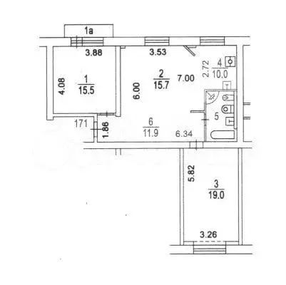 3-к. квартира, 79,7 м, 4/8 эт. - Фото 0