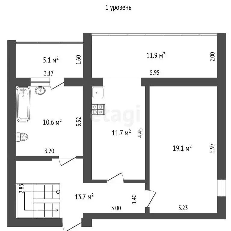 5-комнатная квартира: Алупка, Севастопольское шоссе, 2В (162.6 м) - Фото 1
