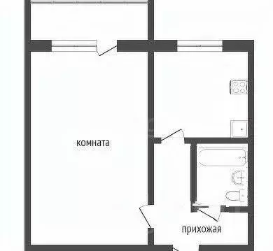 1-к кв. Тульская область, Тула Приупская ул., 3 (32.0 м) - Фото 2