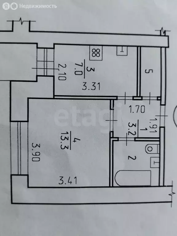 1-комнатная квартира: Ижевск, Молодёжная улица, 85 (28.2 м) - Фото 1