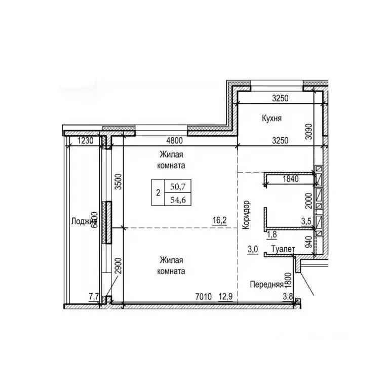 2-к кв. Приморский край, Владивосток На Черняховского жилой квартал,  ... - Фото 2