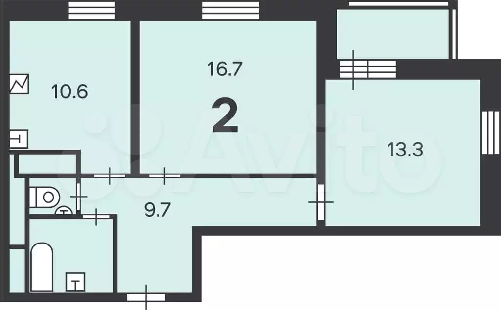Аукцион: 2-к. квартира, 55 м, 2/24 эт. - Фото 0