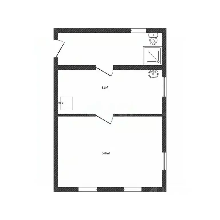 1-к кв. Алтайский край, Бийск Сибирская ул., 81 (25.0 м) - Фото 2