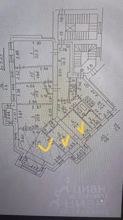 Комната Санкт-Петербург 3-я Советская ул., 21/4 (65.0 м) - Фото 1