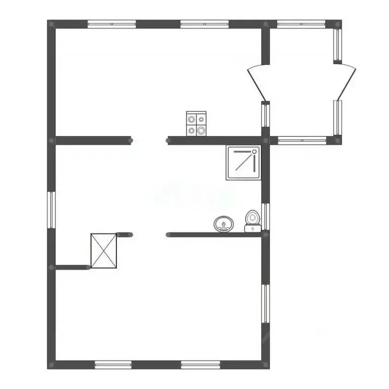 Дом в Амурская область, Свободный ул. Фрунзе, 52 (46 м) - Фото 1