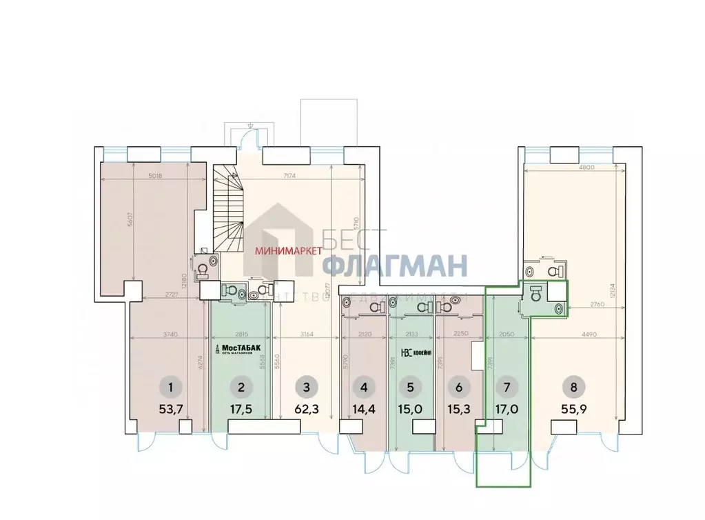 Помещение свободного назначения в Москва Ленинградский просп., 33К3 ... - Фото 1