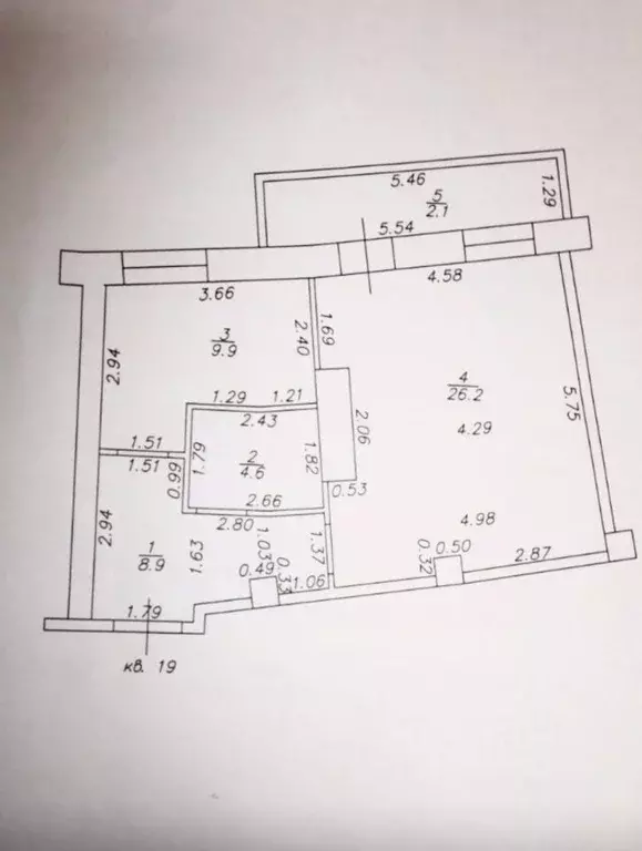 1-к кв. Татарстан, Казань Чистопольская ул., 36 (49.7 м) - Фото 2