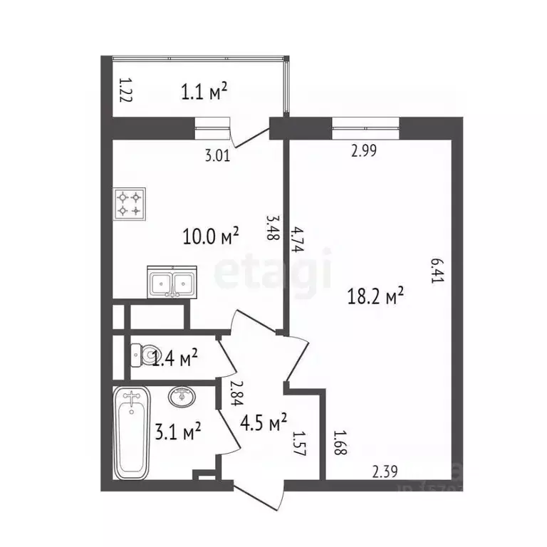 3-к кв. Санкт-Петербург просп. Энгельса, 138К2 (79.3 м) - Фото 1