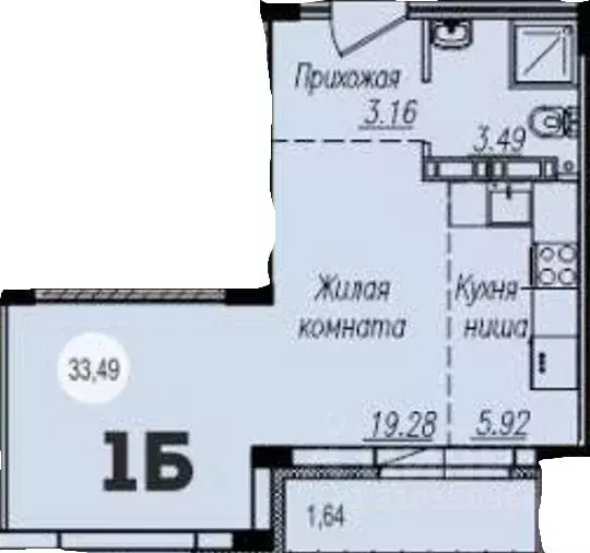 1-к кв. Самарская область, Тольятти 14А кв-л,  (34.0 м) - Фото 1