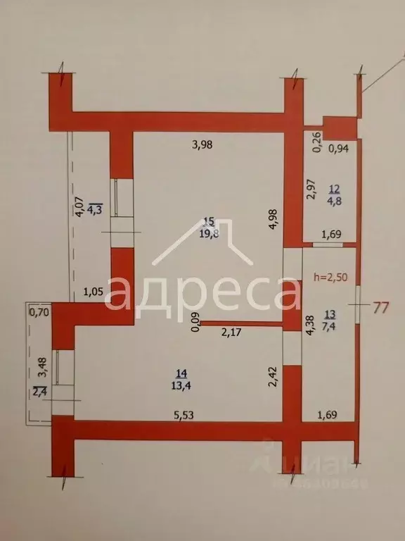 1-к кв. Самарская область, Самара ул. Мяги, 24А (45.4 м) - Фото 2